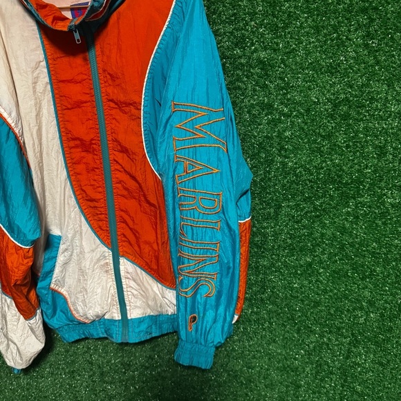 Pro Player Vibrant Orange Jacket with Blue Details - Picture 2 of 5